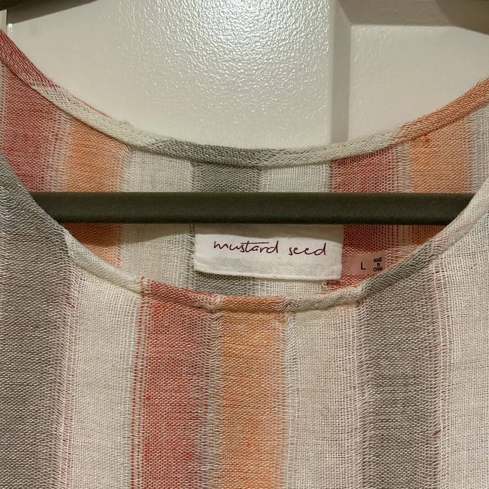 Striped Linen Top - Image 3