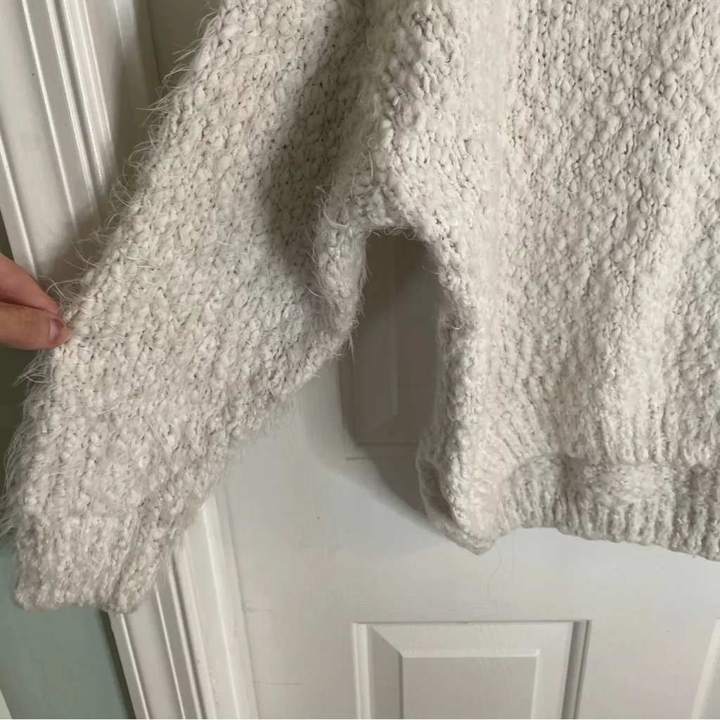 Dreamers Elegant Cream Turtleneck Sweater light academia chunky capsule Small - Image 2