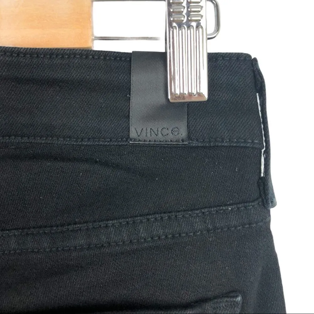 Vince Dylan Side Stripe Skinny Tuxedo Style Jeans Black Size 26 - Image 13