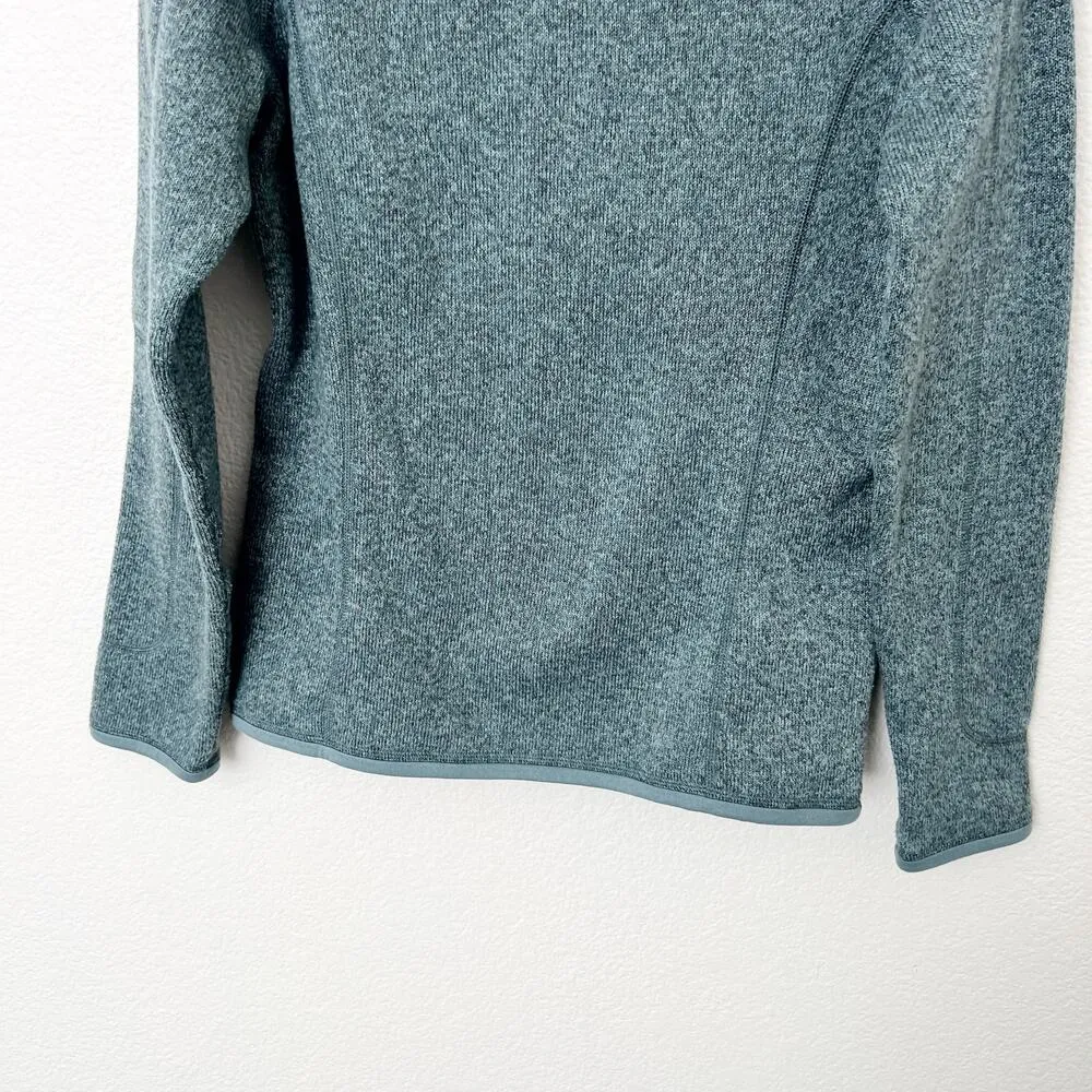 [Patagonia] Teal Blue Quarter Zip Fleece Better Sweater Pullover Size Small S - Image 8