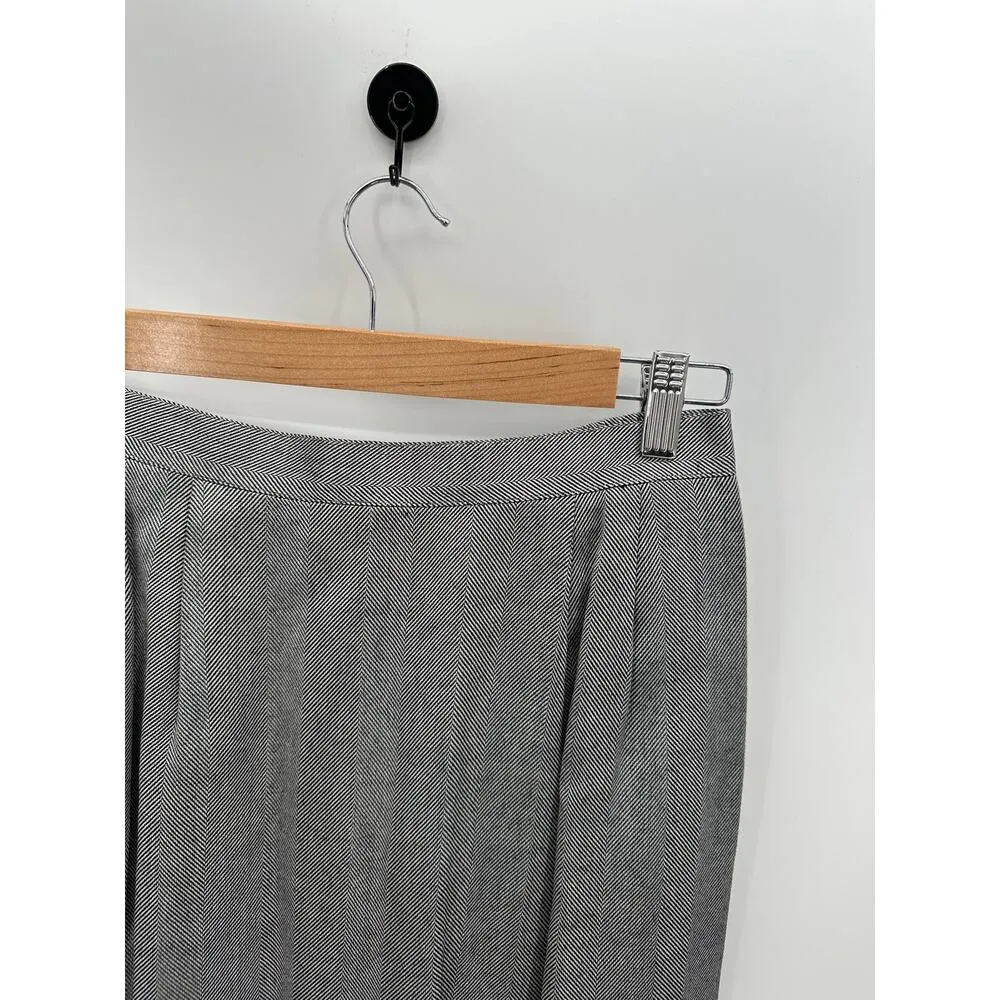 Worthington Skirt Suit Set Women 14 NWT Black Grey One Button Blazer Rayon - Image 11