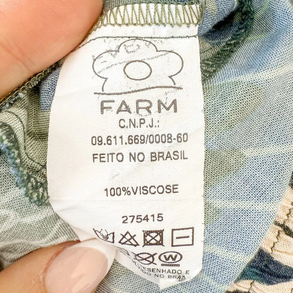 Farm Rio Tropical Print Off Shoulder Jumpsuit Multicolor Size Large - Image 9