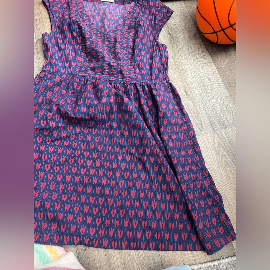 Mata Traders Women's Dark Navy & Burgundy Arrow print Sleeveless A - Image 7