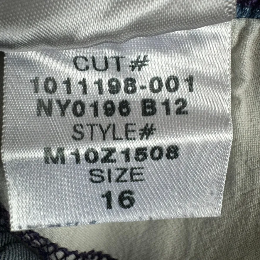 NYDJ Dayla Wide Cuff Capri Jeans 16 Lift Tuck Tummy Control Stretch Denim - Image 8