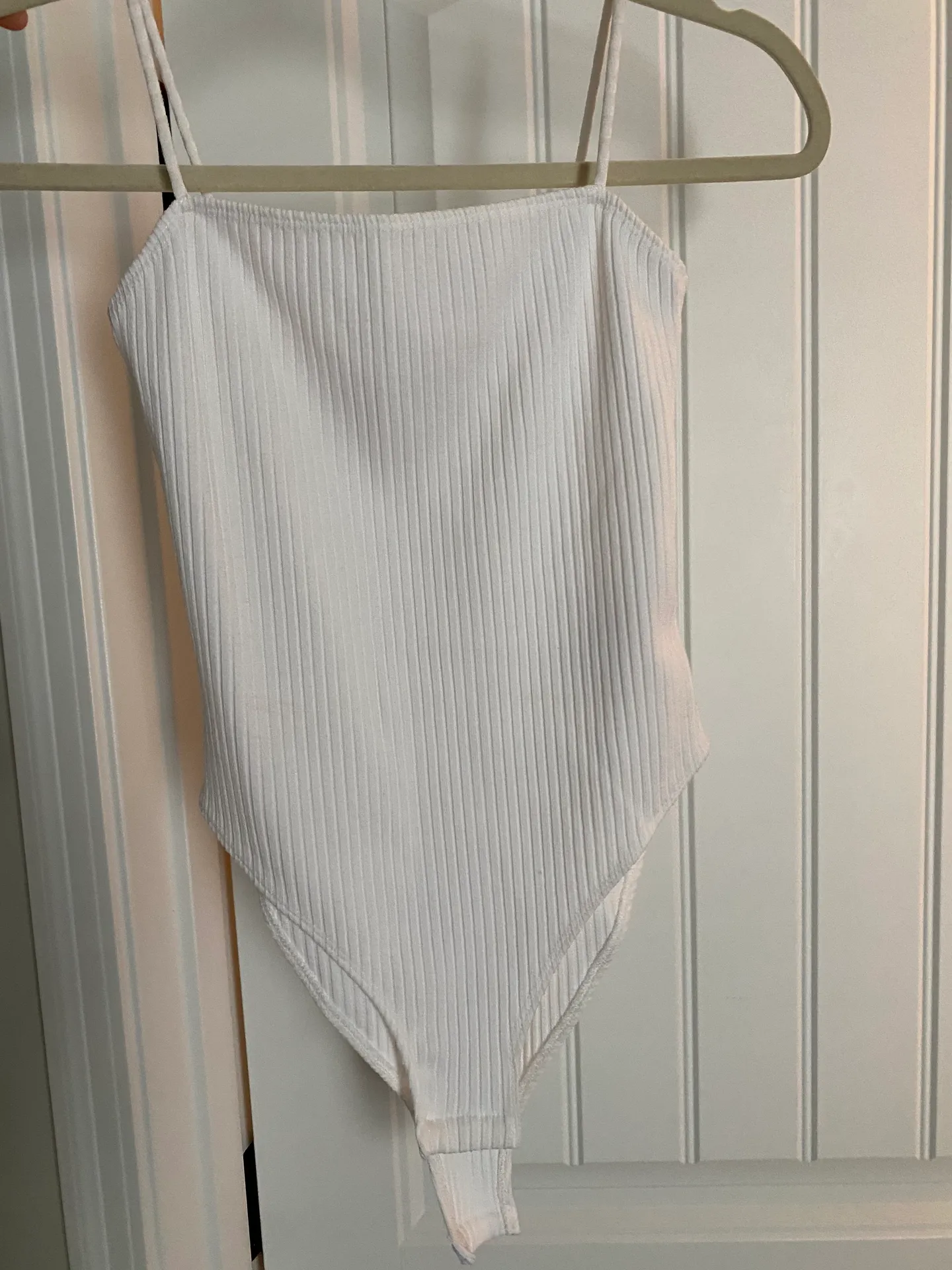 White Ribbed Bodysuit - Image 3