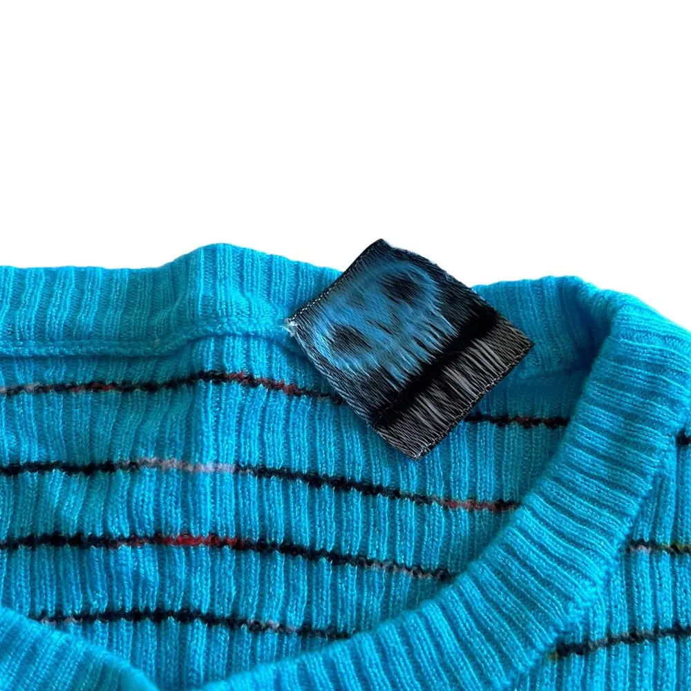 M Missoni Collection patterned intarsia-knit wool blend Sky sweater size 38/ US2 - Image 10
