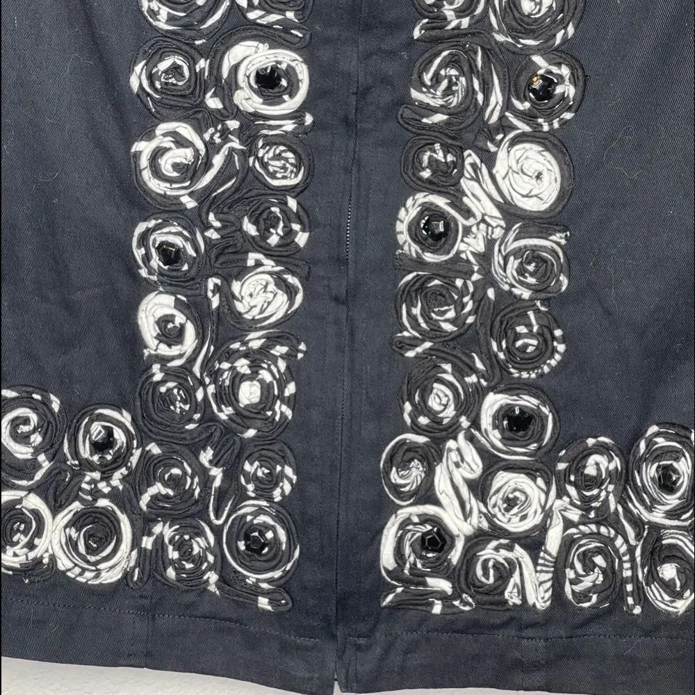 Choices‎ Embellished Jacket Black - Image 8