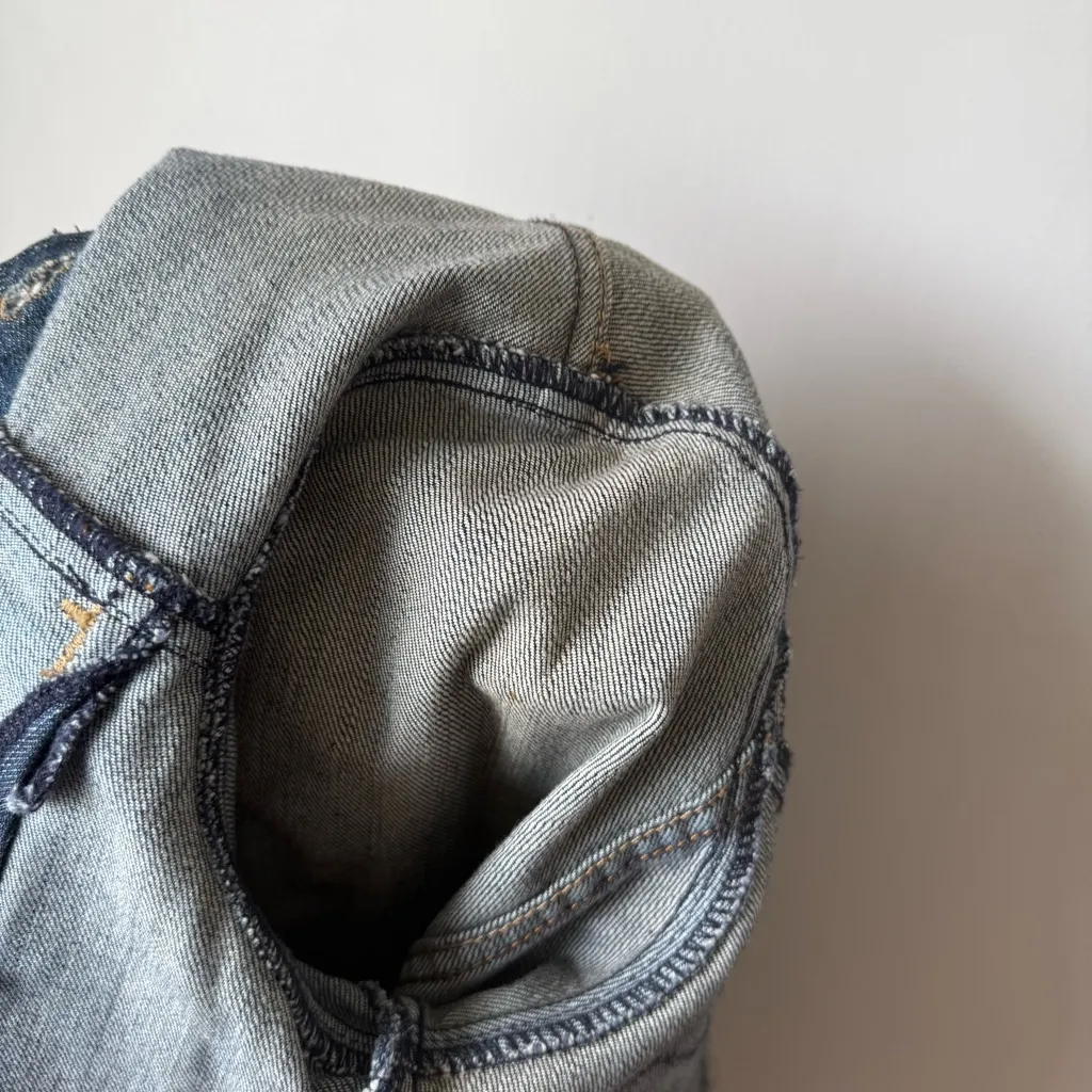 Levi's Lovebirds Chainstitch Patch Back Denim Jakcet M - Image 4