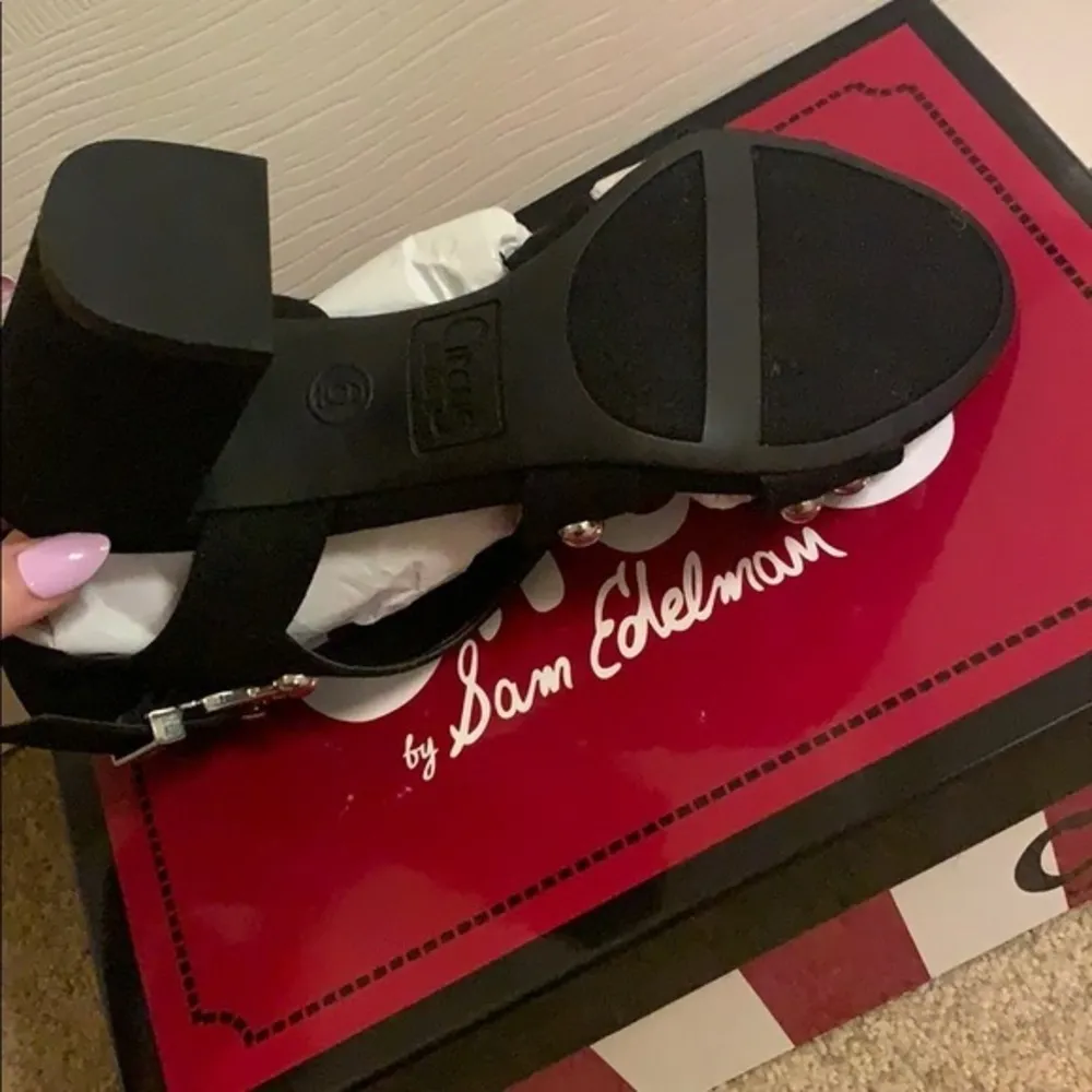 HP NEW Ophelia Black Circus Sam Edelman Studded 6 - Image 25