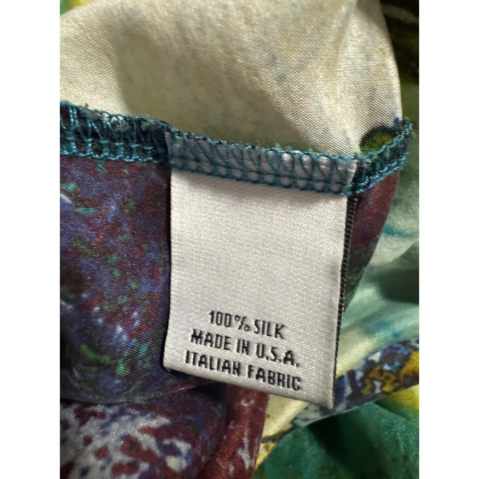 Bryn Walker Silk Maxi Dress | Abstract Painterly Print | Made in USA | Size S - Image 7