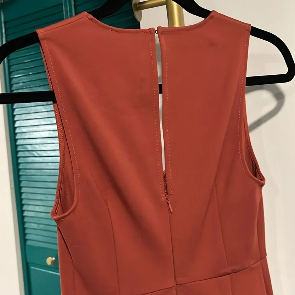 Black Swan NWOT rust form fitted dress - Image 6