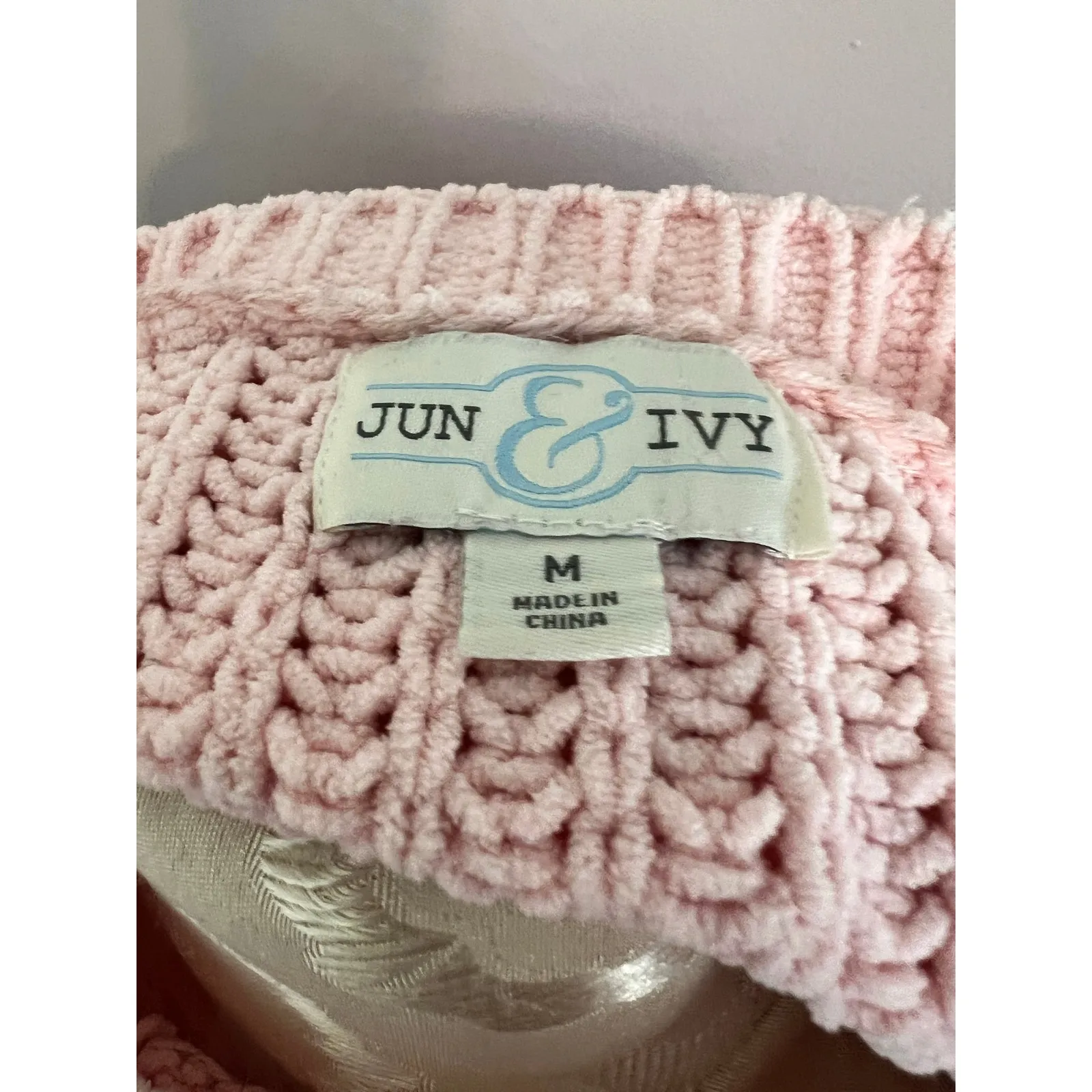 Jun & Ivy Knit Pullover Striped Long Sleeve Sweater Medium - Image 5