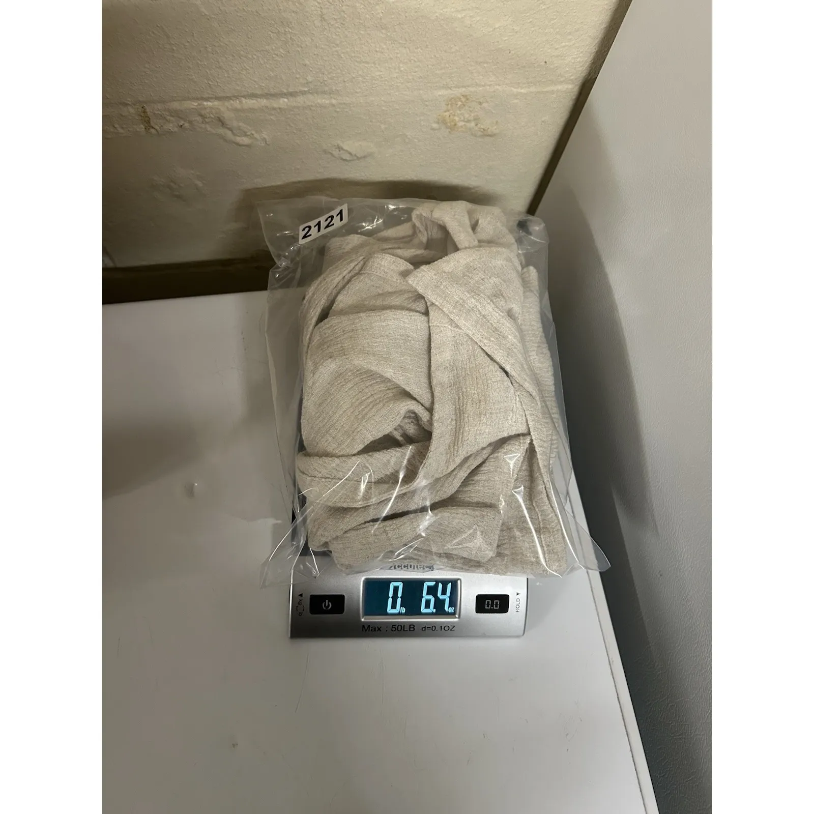 Eileen Fisher Rayon Linen‎ Blend One Button Cardigan Half Sleeve Oatmeal Medium - Image 6