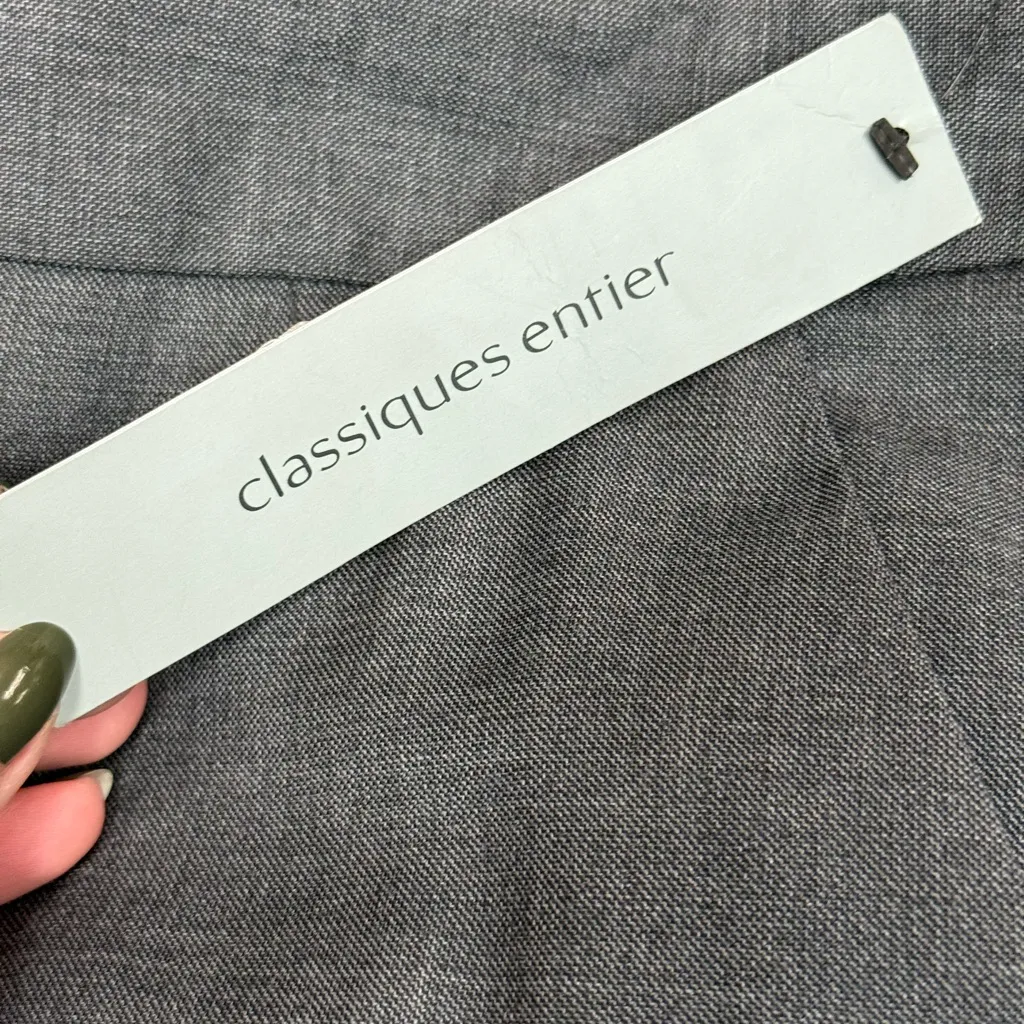 Classiques Entier Gray Wide Leg Dress Pants Size 10 NWT Nordstrom - Image 7