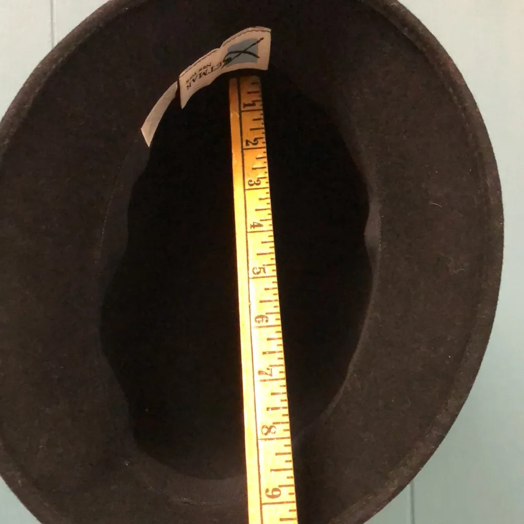 Betmar black‎ wool hat Black - Image 7