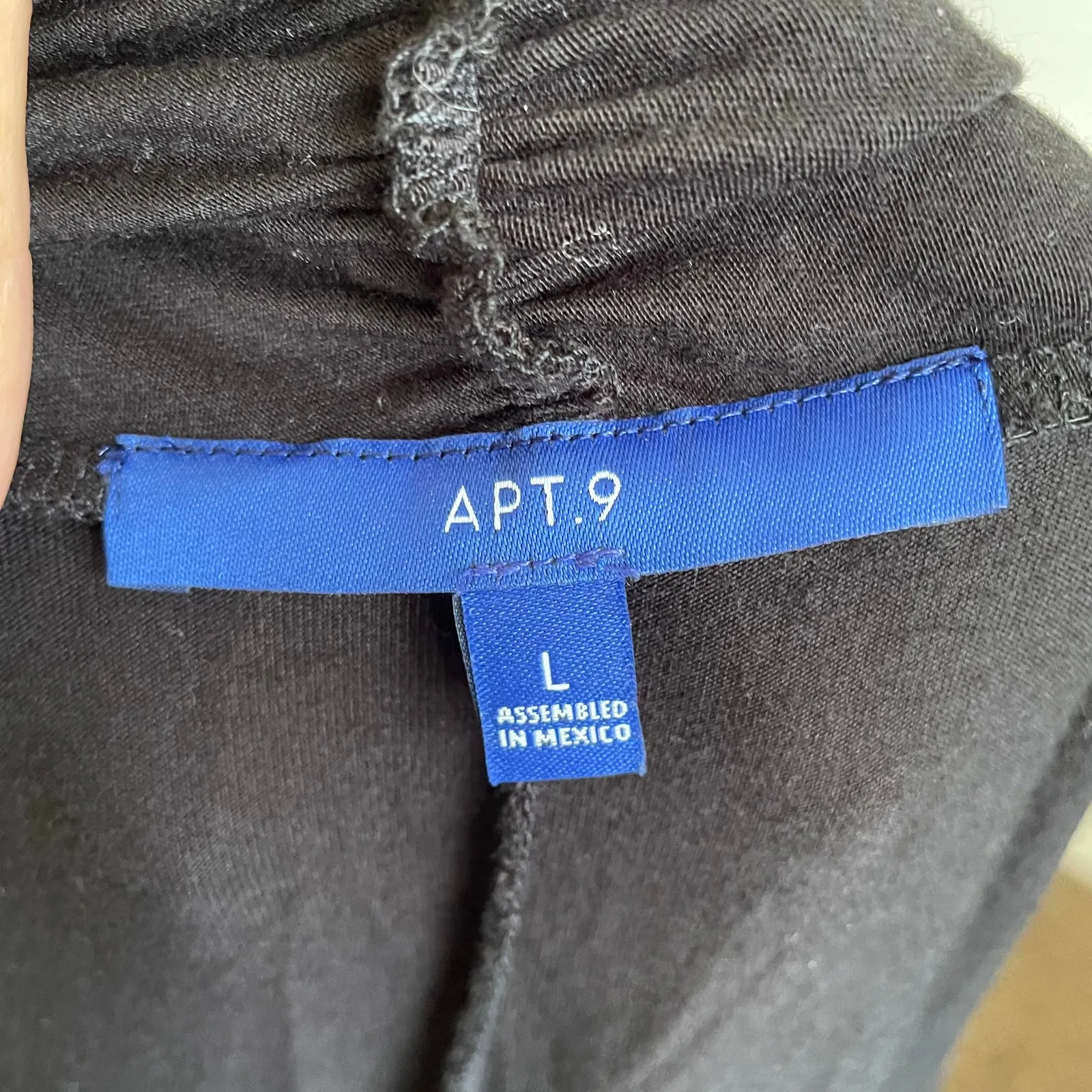 Black Short Sleeve Cardigan Knit Top‎ Vintage Gothic Minimalist Large - Image 4