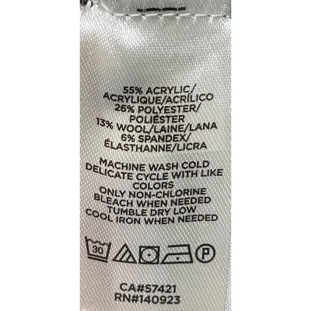 Loft Poncho Sweater Green Tie Side Stretch Size M/L Open Front - Image 5