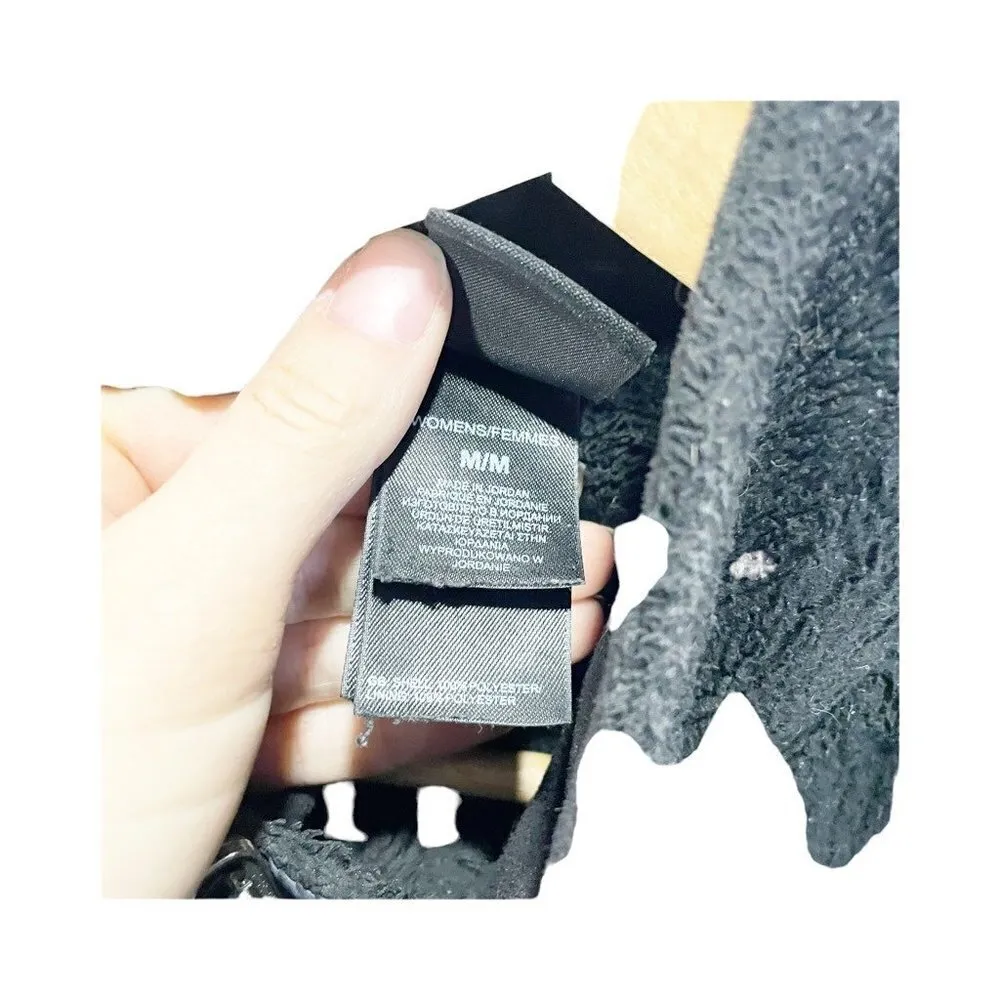 The North Face Womens Fleece Jacket Black Full Zip Pockets Mock Neck M - Image 5