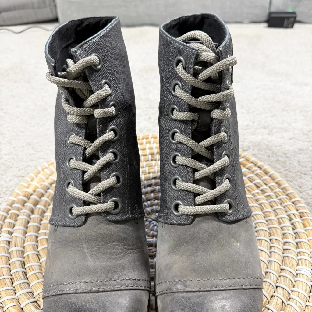 Sorel Women’s PDX Lexie Wedge Lace-Up Ankle Boots Bootie in Gray Quarry 10 - Image 5