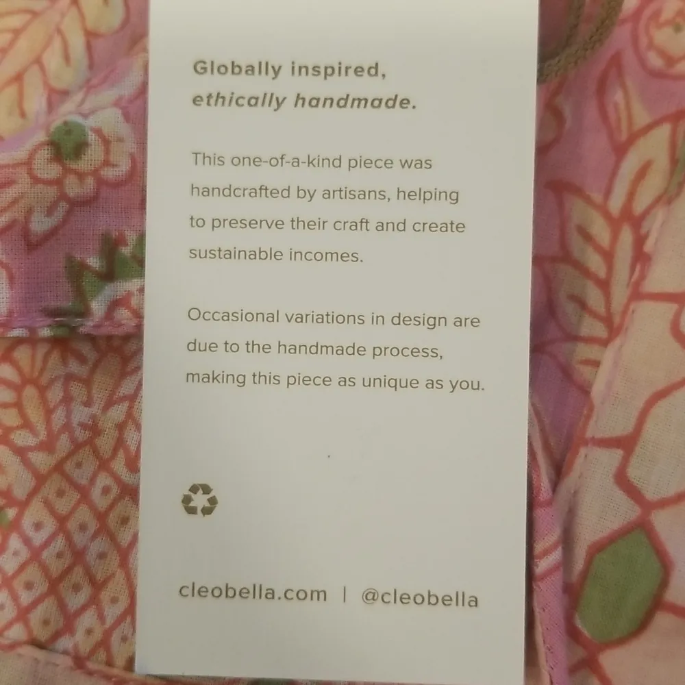 💕CLEOBELLA💕 Amy Puff Sleeve Blouse ~ Pink Wildflower Print Medium M NWT - Image 7