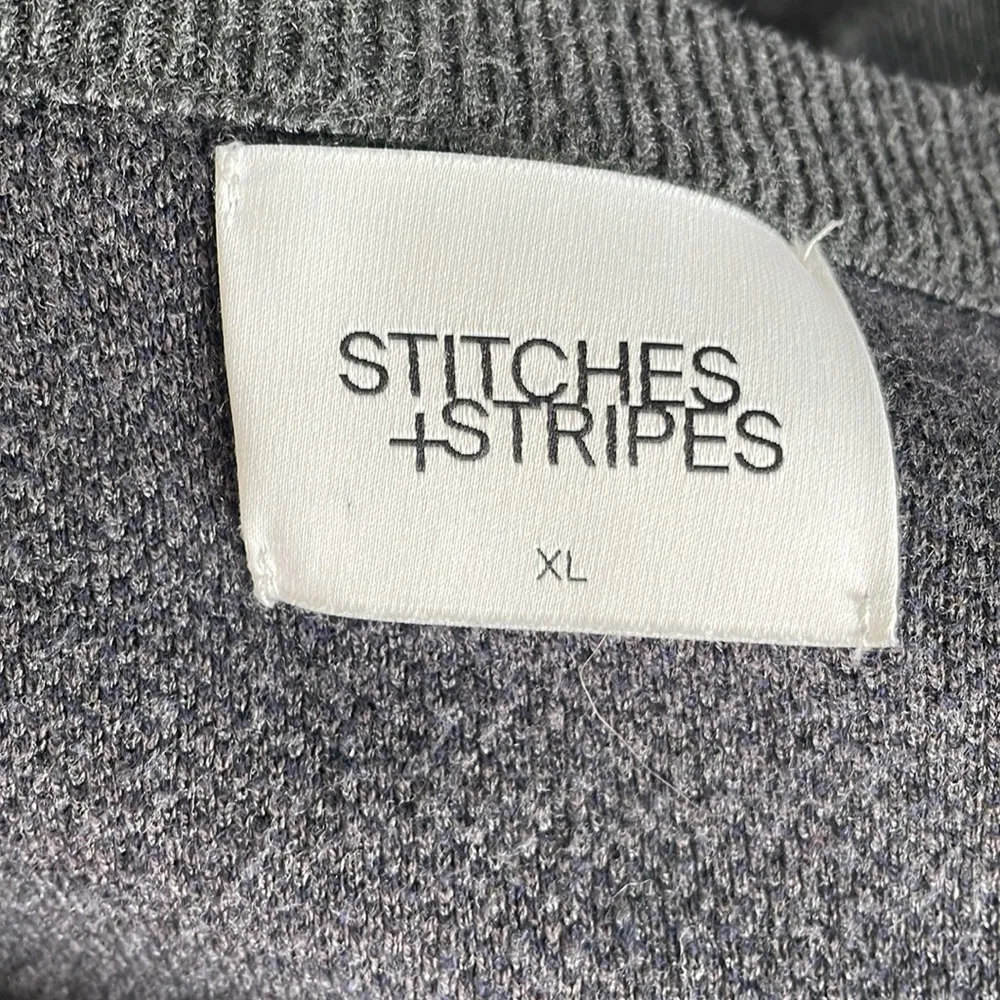 Stitches + Stripes Blue Camo Sweater Size XL - Image 4