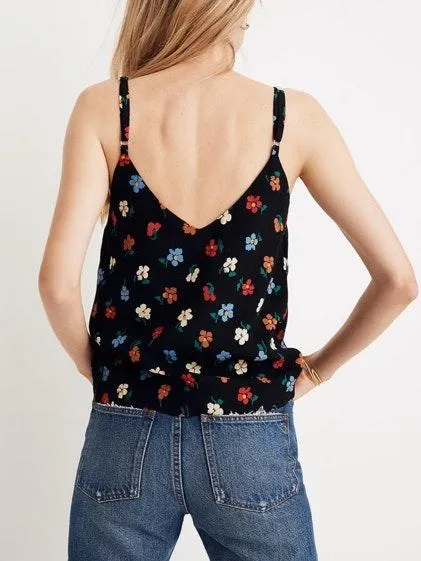 Madewell NWT  BUTTON-DOWN CAMI IN PRESSED FLOWERS - Image 2