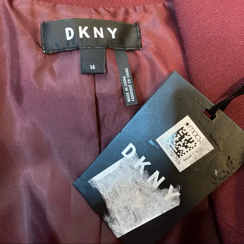 DKNY Double Breasted Blazer in Purple Size 14 NWT - Image 6