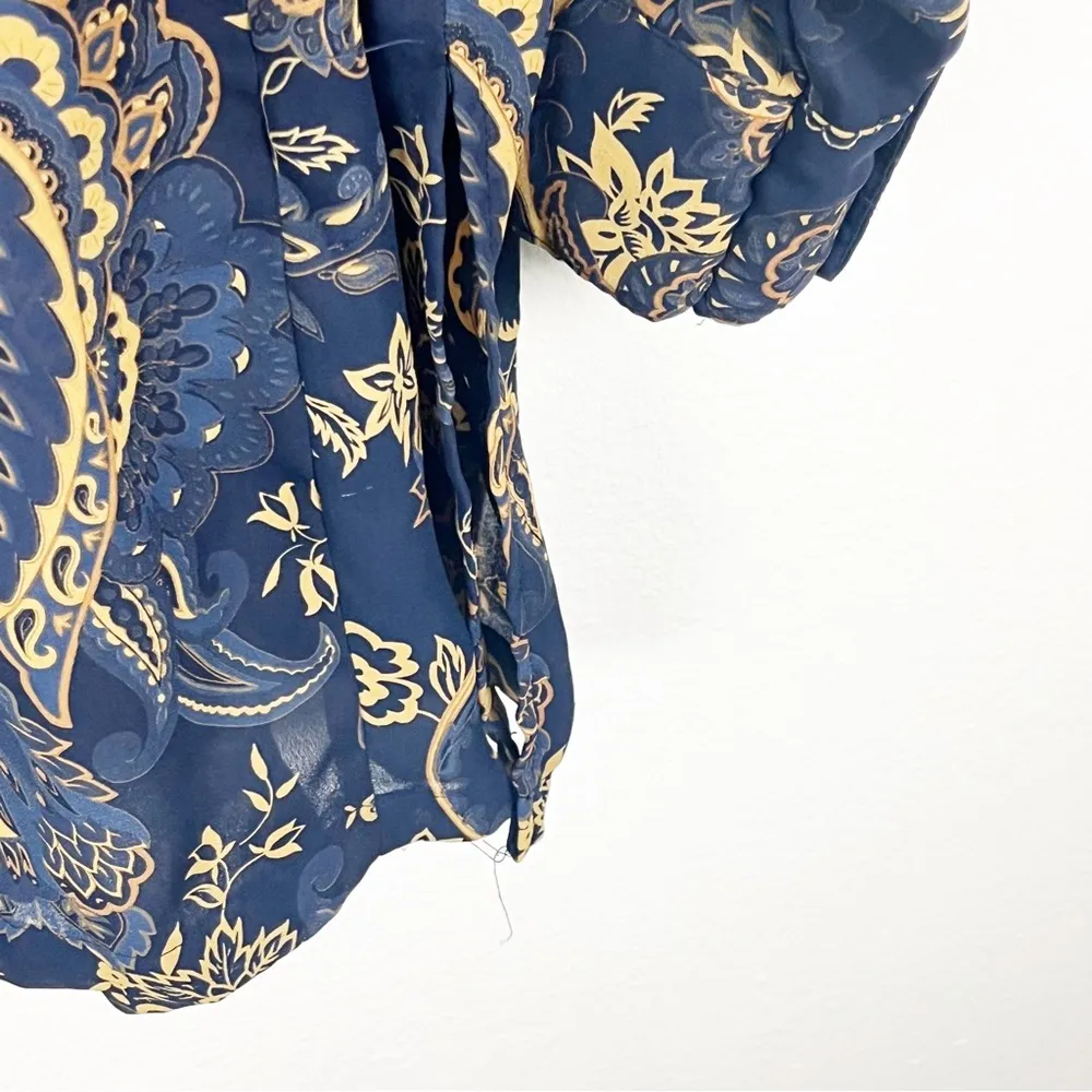 LANE BRYANT Designs & Co. Paisley Print Long Sleeves Button Tunic, Size 26/28 - Image 6