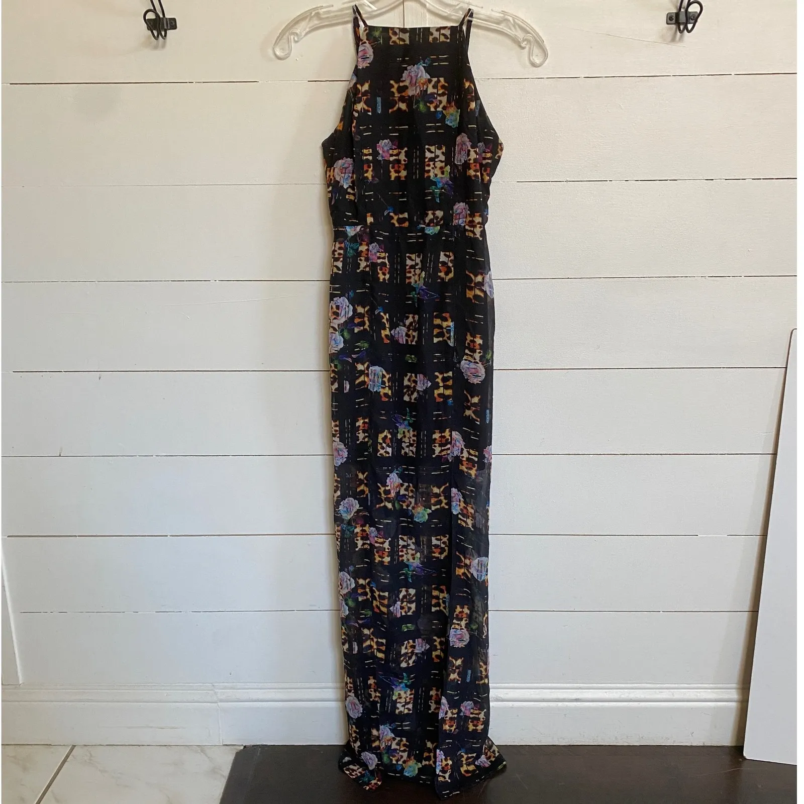 MinkPink Jungle Fever Maxi Dress‎ sheer Multi - XS - Image 4