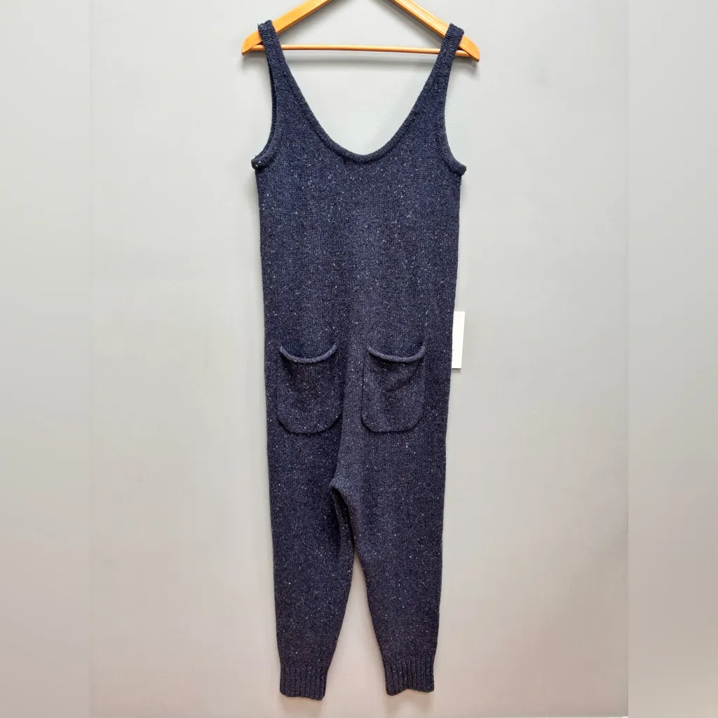 HATCH The Knit Onesie Jumpsuit In Navy Fisherman P Blue Size undefined - Image 8
