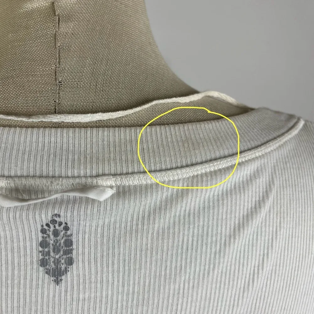 Free People Twice as Nice Henley in White - Image 8