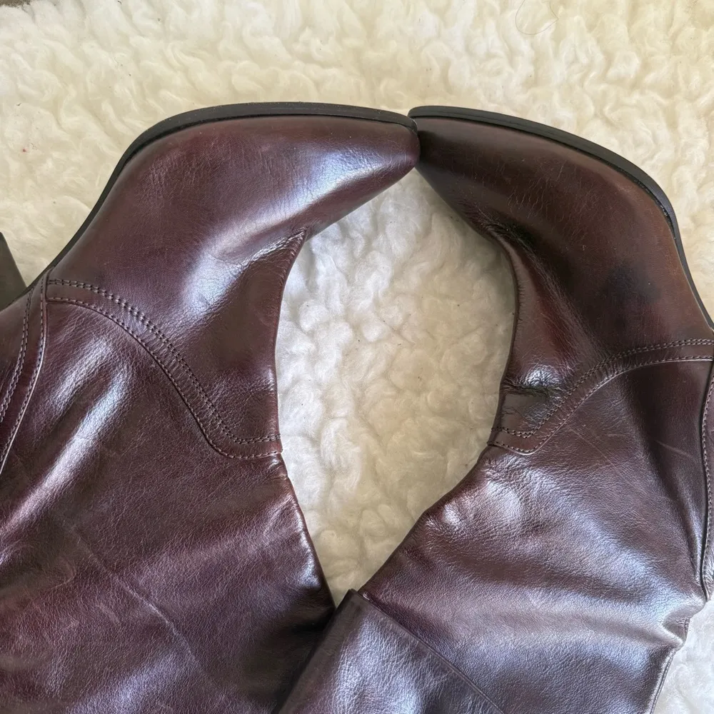 The Frye Company Romy Slouch Brown Pointy Toe Heeled Boot size 8 - Image 2