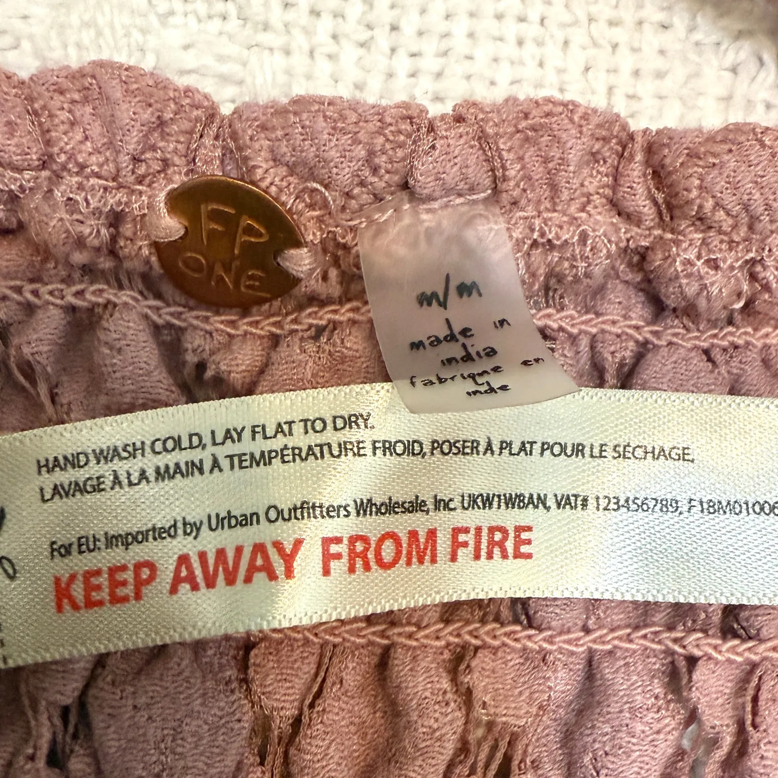 Free People medium Adella crochet ruffle strappy mini dress D4 2919 - Image 5