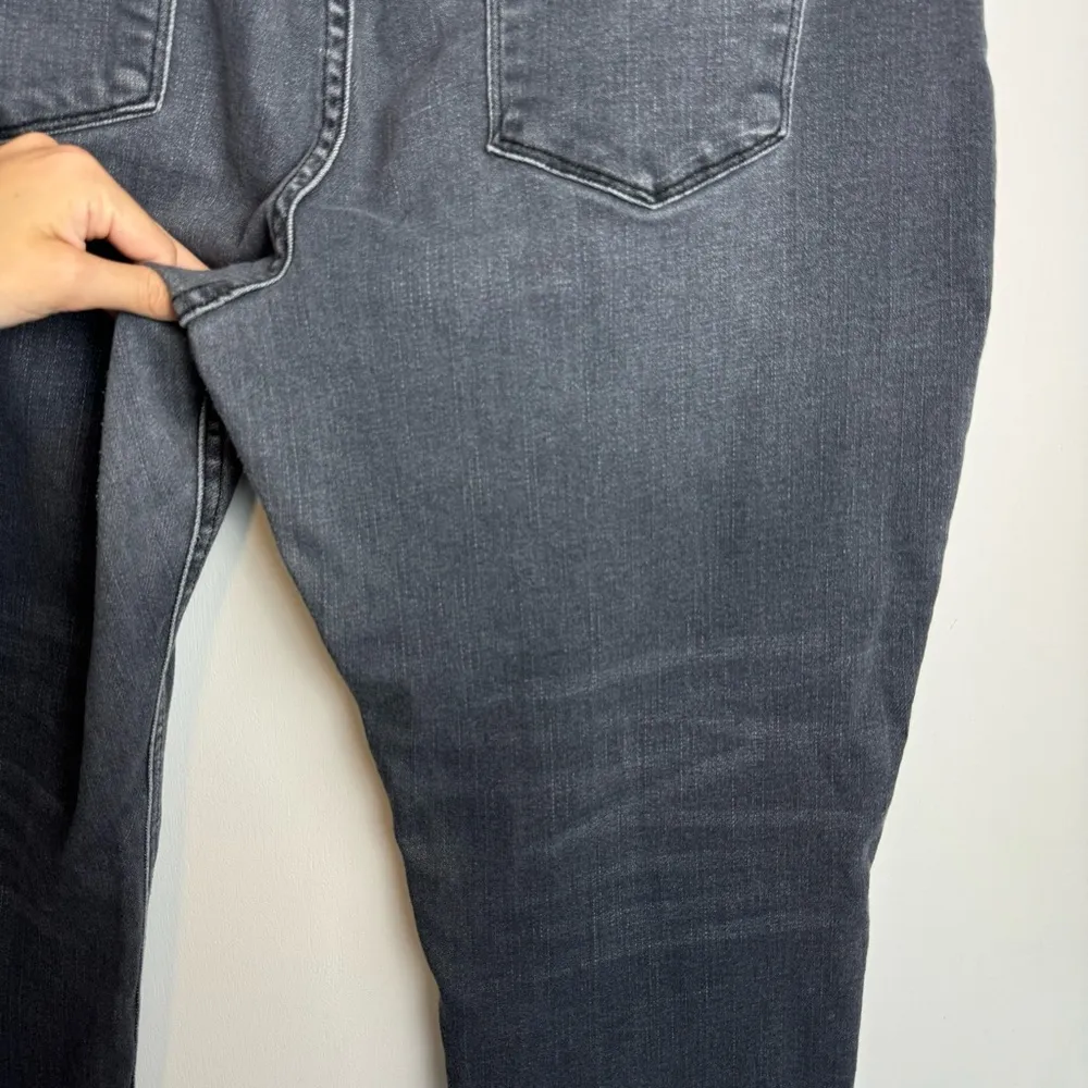 Kancan Frayed Waist High Rise Skinny Jeans Sz 20 Black Wash Distressed Hem - Image 12