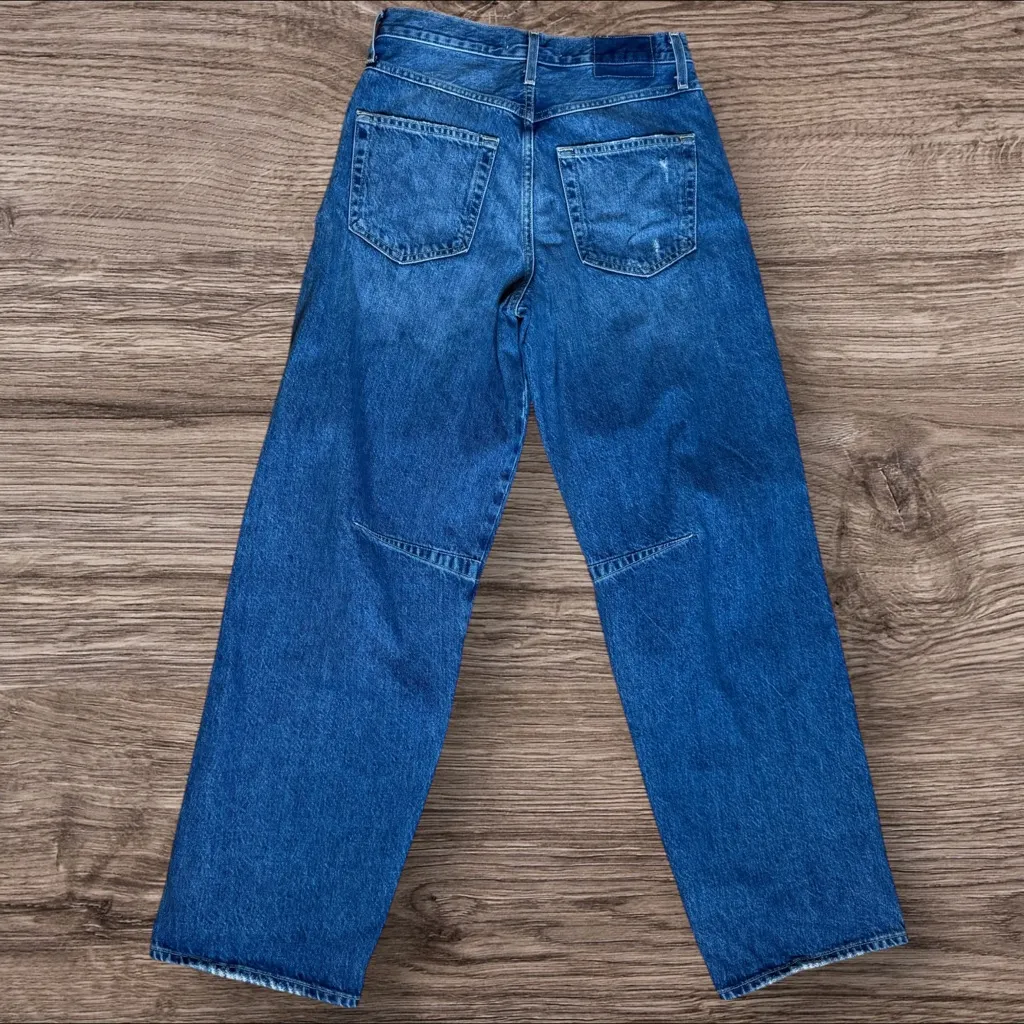 AMO Sandra Baggy Jeans – Emotion 100% Cotton Size 24 Blue - Image 9