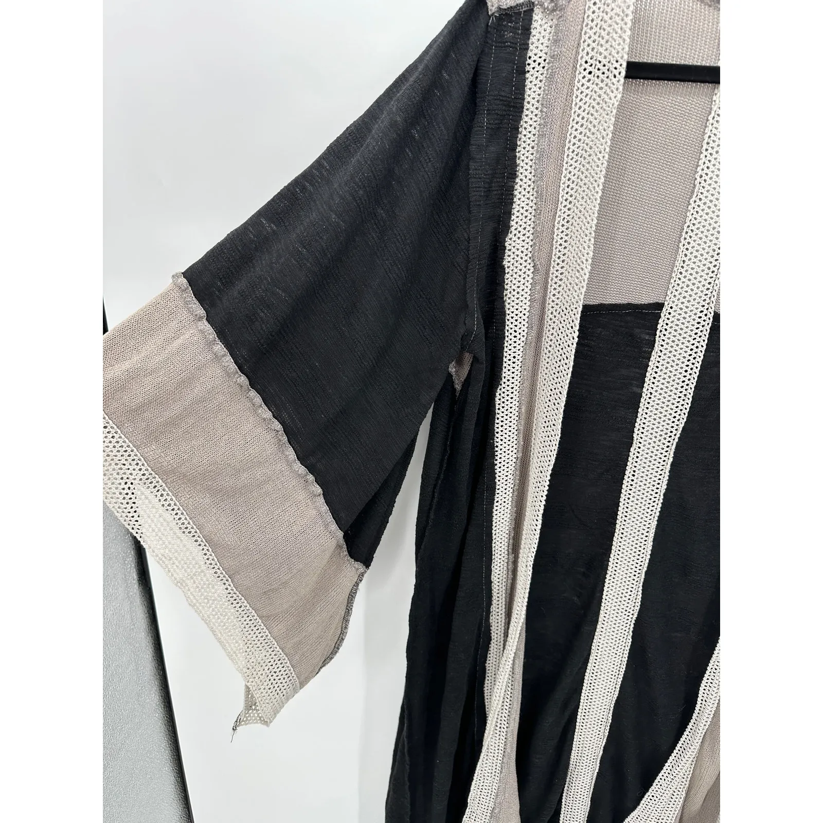 POL Long Cardigan Duster Womens Size S Lagenlook Whimsigoth Boho Artsy Dark Goth - Image 5