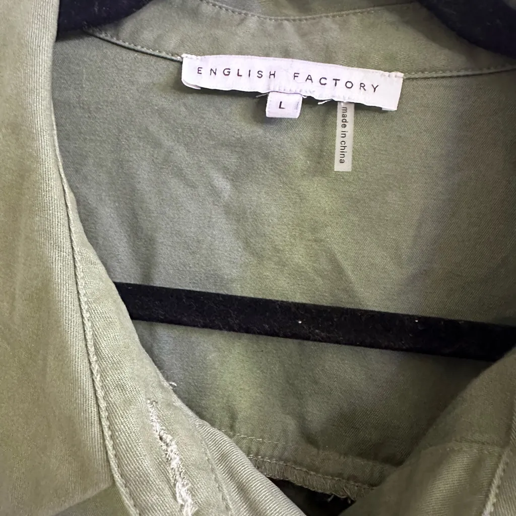 English Factory Olive Green Jacket - Image 3