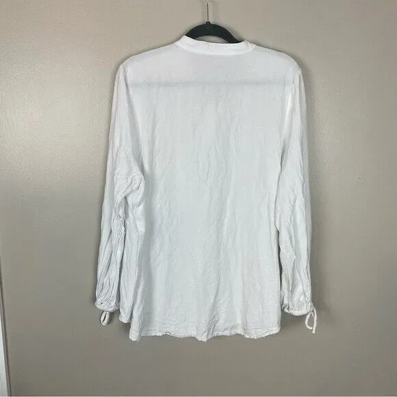 Legoe Heritage Maternity The Linen Shirt in‎ White Size 4 or XXL - Image 8