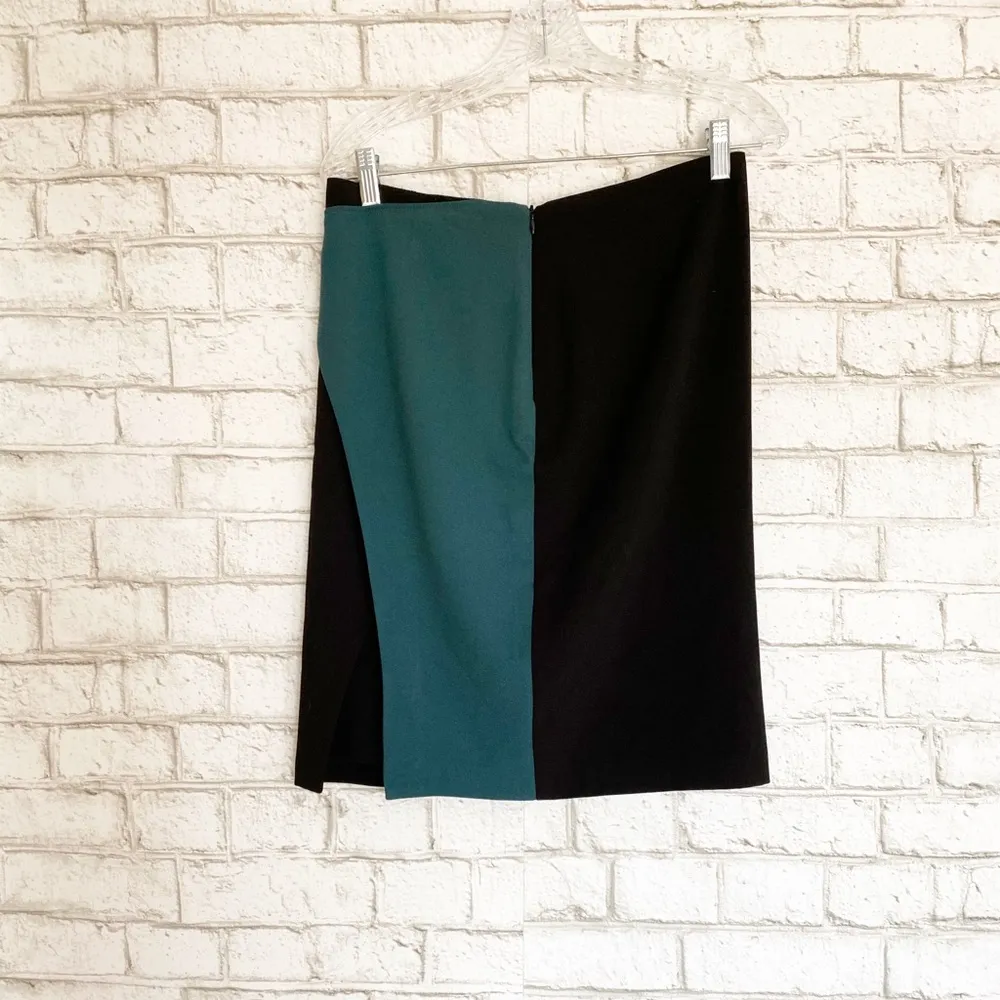 5/48 Knee Length Faux Wrap Pencil Skirt SZ Medium - Image 4