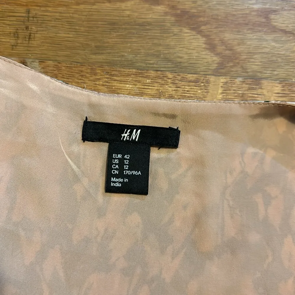 H&M Women’s 12 Floral Green Pink Rose Draped Spring Summer Jacket Cardigan - Image 10