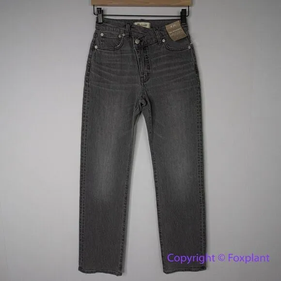 New! Madewell The '90s Straight Jean in Burwick‎ Wash: Cross-Tab Edition, 26 - Image 4