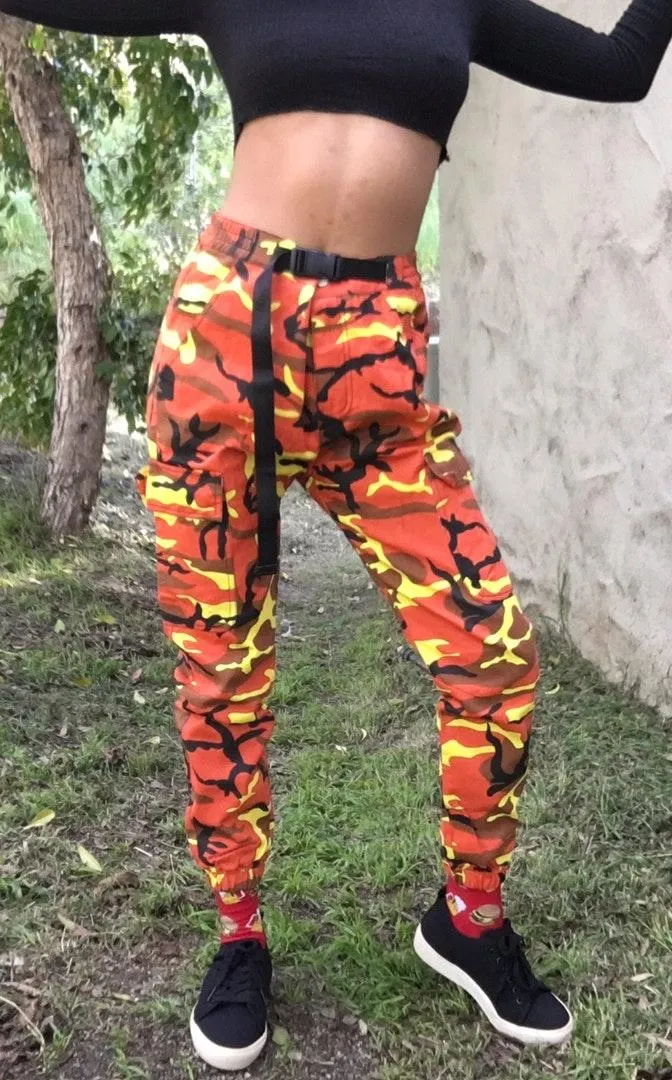 Nordstrom Orange Camo Joggers - Image 4