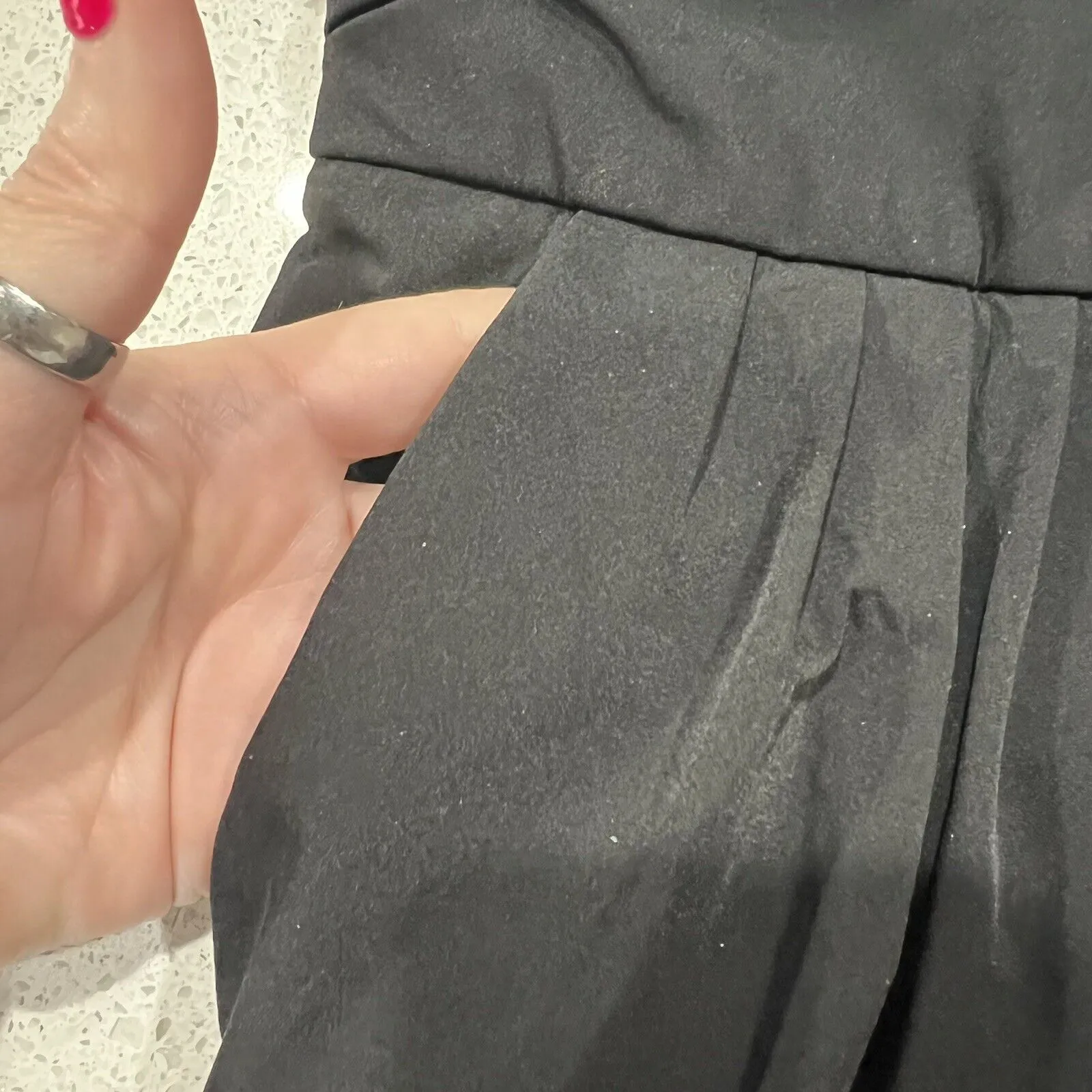 Diane Von Furstenberg Size 2 Skirt Ginsberg Mini Women’s Black Pockets Short DVF - Image 4