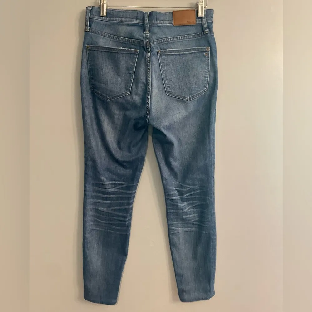 Madewell 10” High Rise Skinny Hillside Wash Western Women's Blue Jeans - Image 2