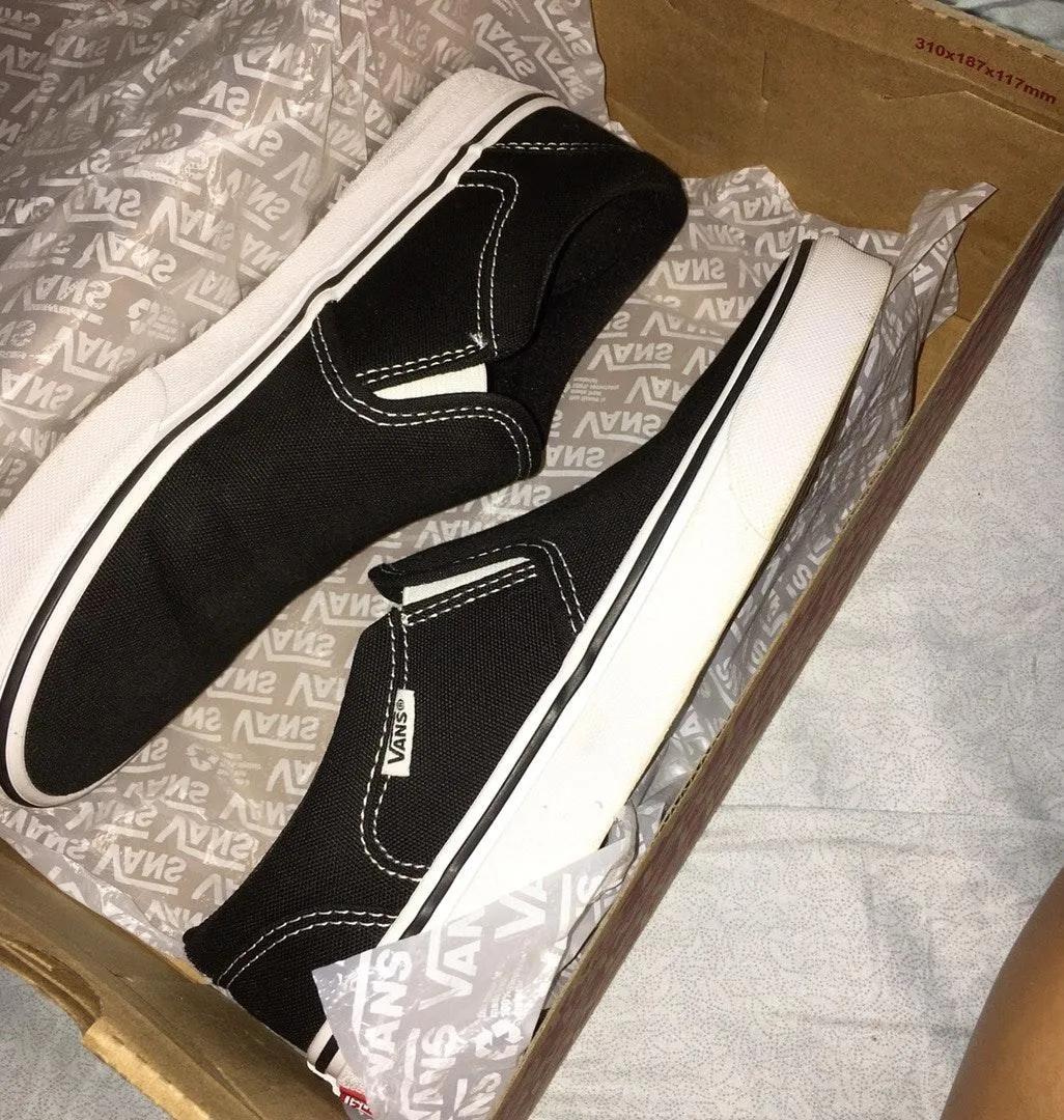 Vans Black Slip On Sneakers - Image 2