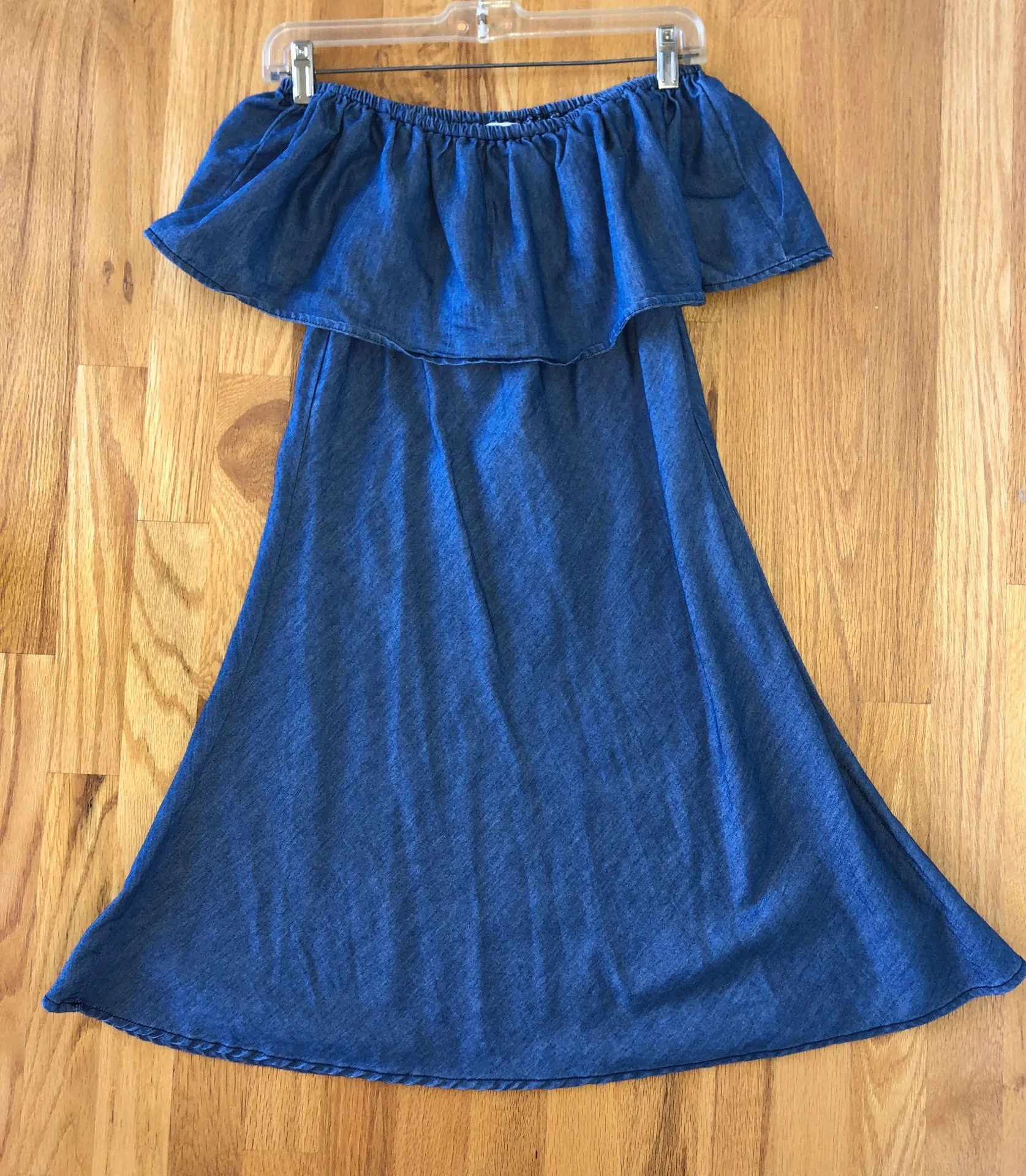 Boutique off the shoulder dress Blue - Image 3