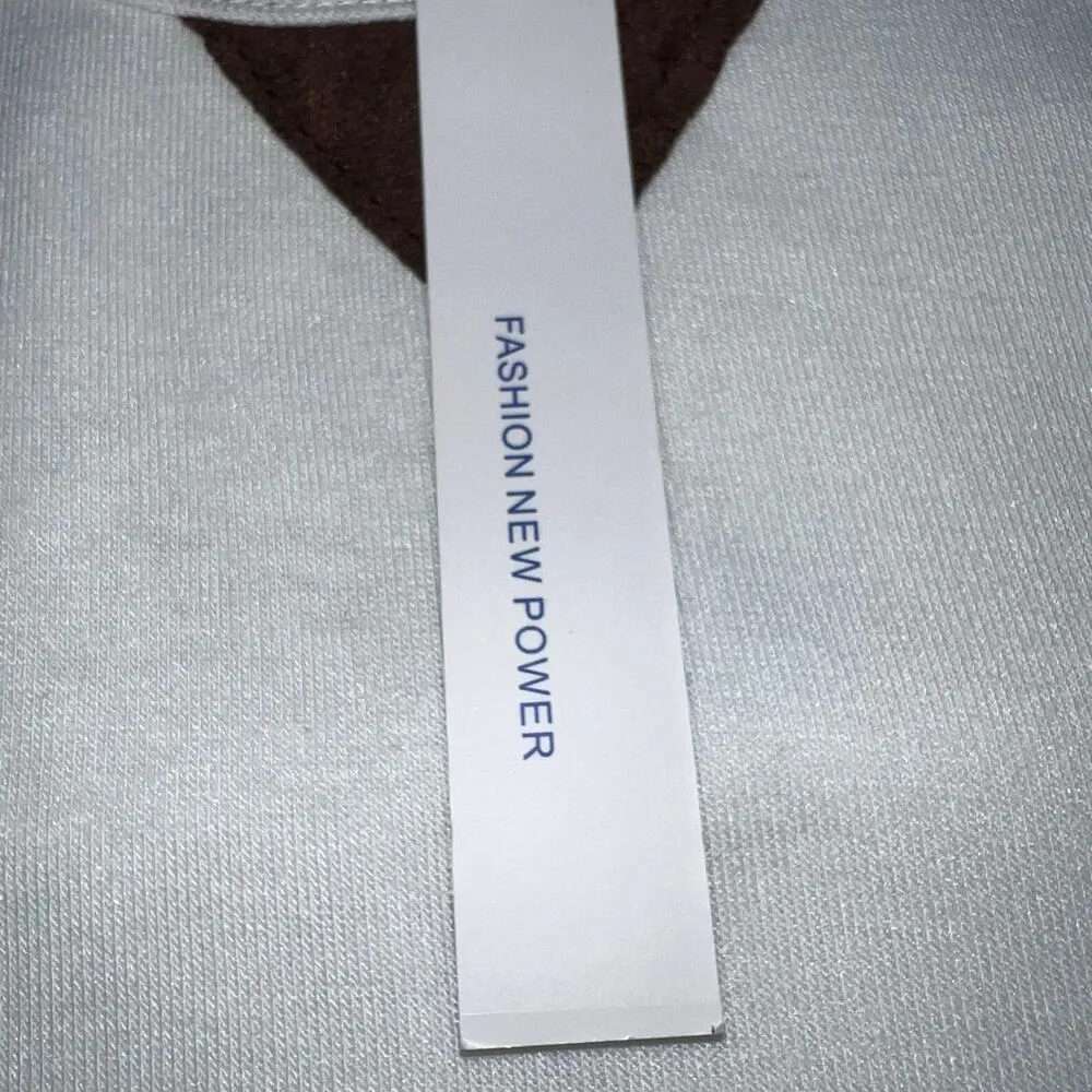 Dearcase Womens Tunic Top Sweater Long Sleeve Button Accent Beige Medium - Image 8