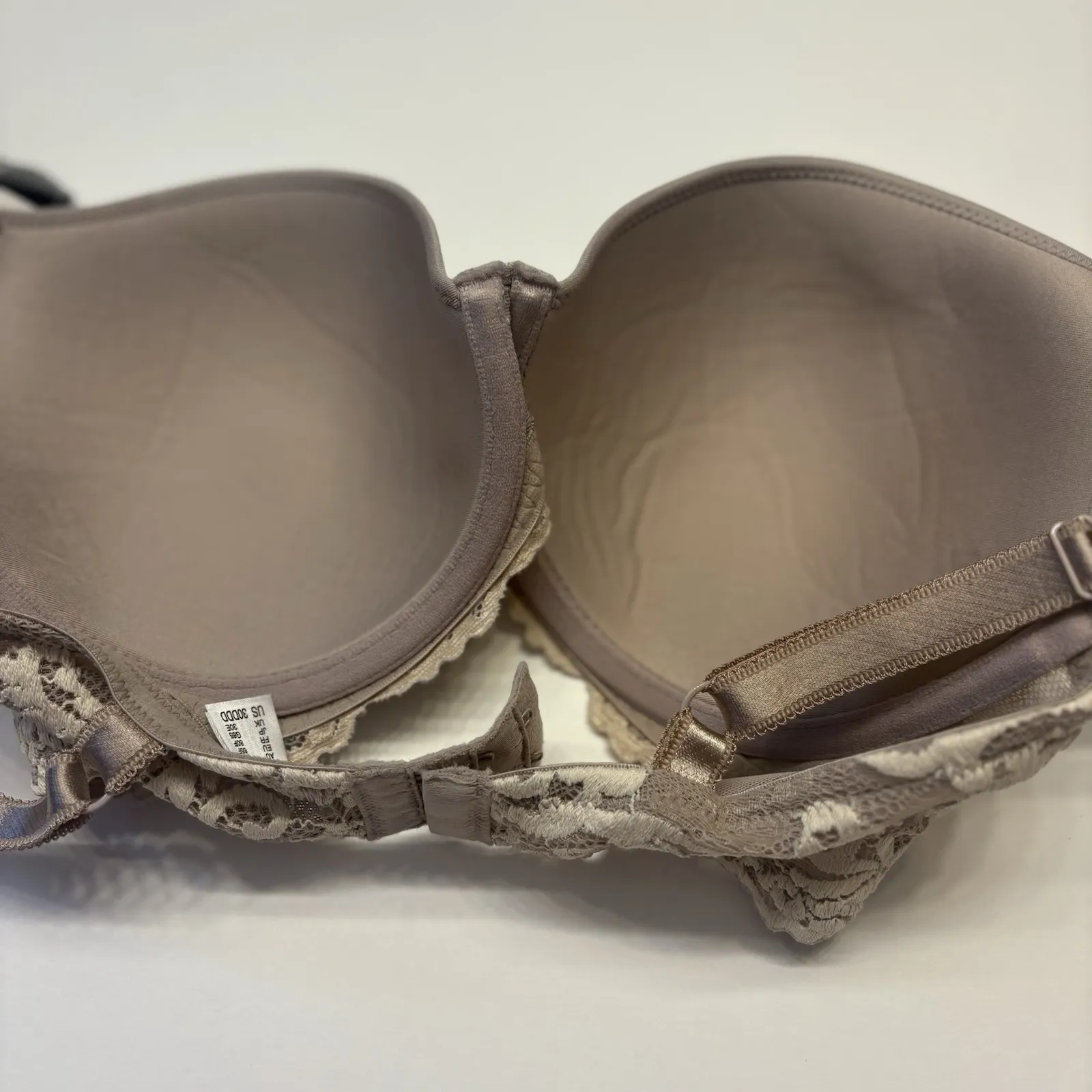 Wacoal 853322 Instant Icon T-Shirt Bra Underwire Size 30DDD Cafe Au Lait NEW - Image 8