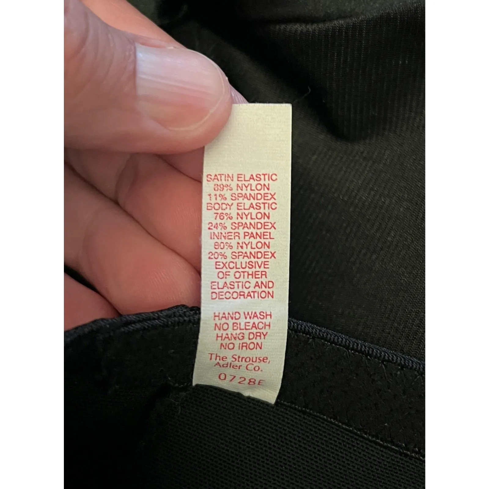 Smoothie Slipps Shapewear Skirt Womens Large Black High Waist Satin Elastic Slim - Image 8