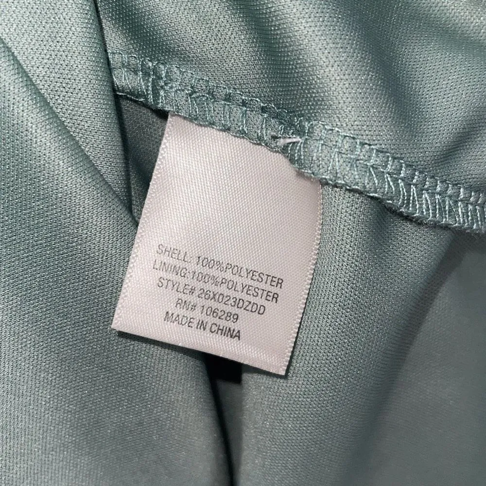 Francesca’s Mi Ami Floral Ruffle Chiffon Cottagecore Prairie Mini Dress Green Me Size M - Image 11